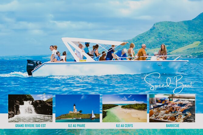 5 Islands Speedboat Cruise incl. Snorkeling in Blue Bay + Lunch at Ile aux Cerfs - What the $110.79 price really covers