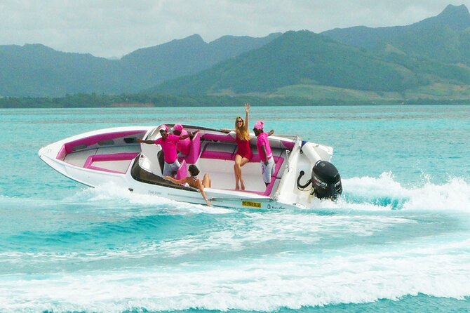 All inclusive SPEEDBOAT FULL DAY to ILE AUX CERF & GRSE WATERFALL - What this Mauritius boat day actually offers