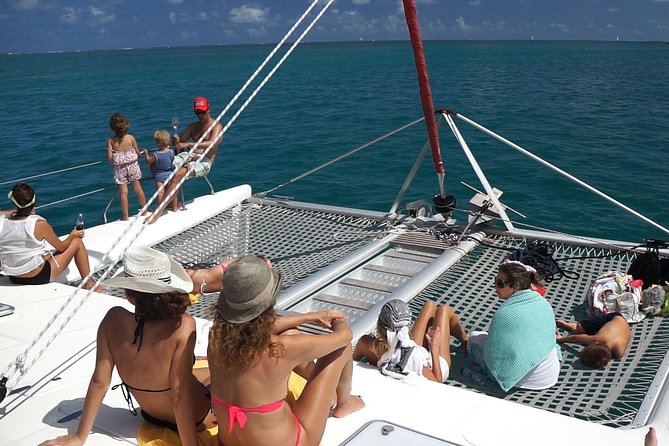 Catamaran Adventure Full Day: Ile aux cerfs,GRSE Waterfall,Snorkeling &BBQ Lunch - Ile aux Cerfs and the three-hour island stop