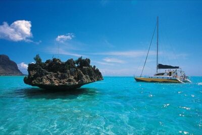 Catamaran Cruise to Ile Aux Bénitiers: Dolphin watch, Crystal Rock & Transfer