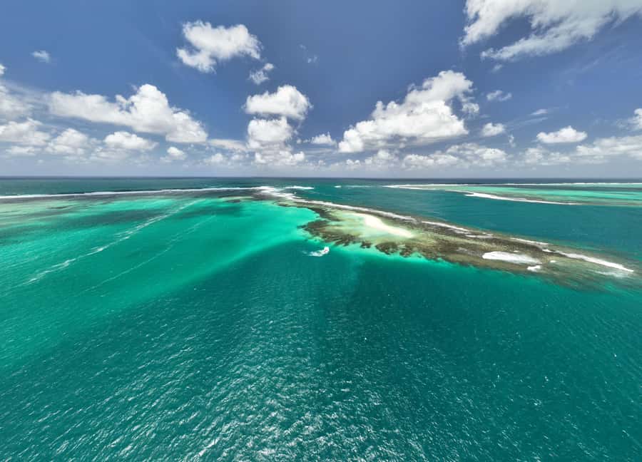 Catamaran Mauritius: South East 5 Islands Catamaran Cruises - Coffee and safety details at Pointe Jerome