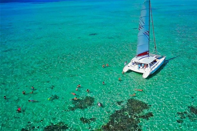 Catamaran to Ile aux Cerf with Parasailing, Tube Riding & Lunch - Reaching Trou d’Eau Douce and meeting the crew