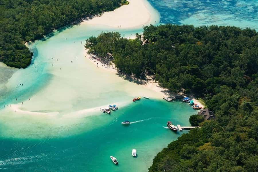 Catamaran trip to Ile Aux Cerfs With Two Way Transportation - Boarding a shared catamaran