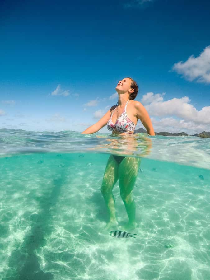 Ile aux Cerfs: The very best day by catamaran. - Sailing from Disable Blanc into the south-east lagoon