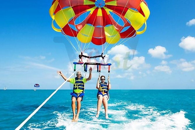 Marvelous Ile aux Cerf island: Speed Boat, Parasailing, Lunch & GRSE waterfall - Lunch at Islet Margenie
