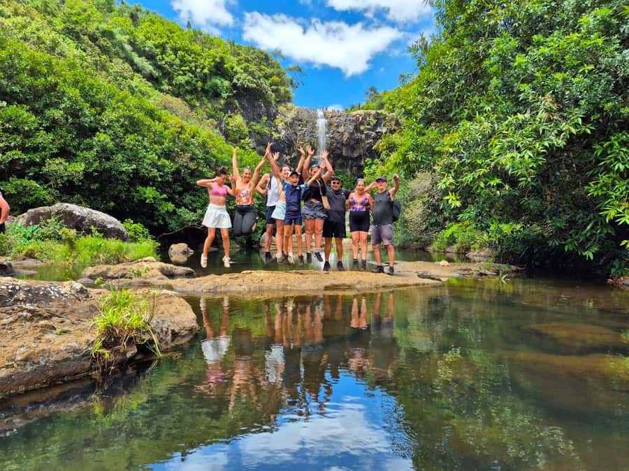 Mauritius-7 waterfalls short loop - Four waterfalls on the Tamarind Falls loop