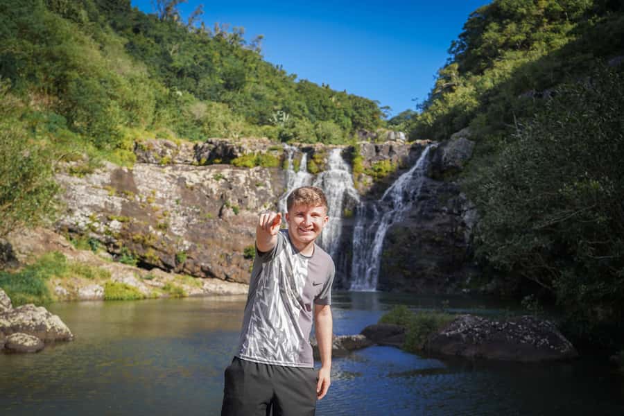 Mauritius: Exploring the Tamarind Falls with a Guide - The hard parts: steep ground and exposed sections