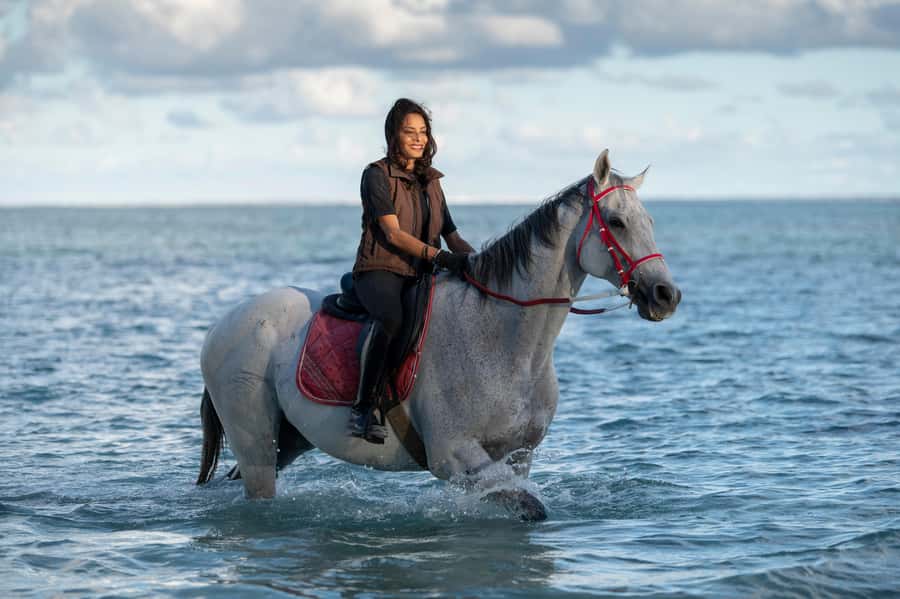 Mauritius: Horse riding on the deserted beach of Riambel - What happens before you reach the beach