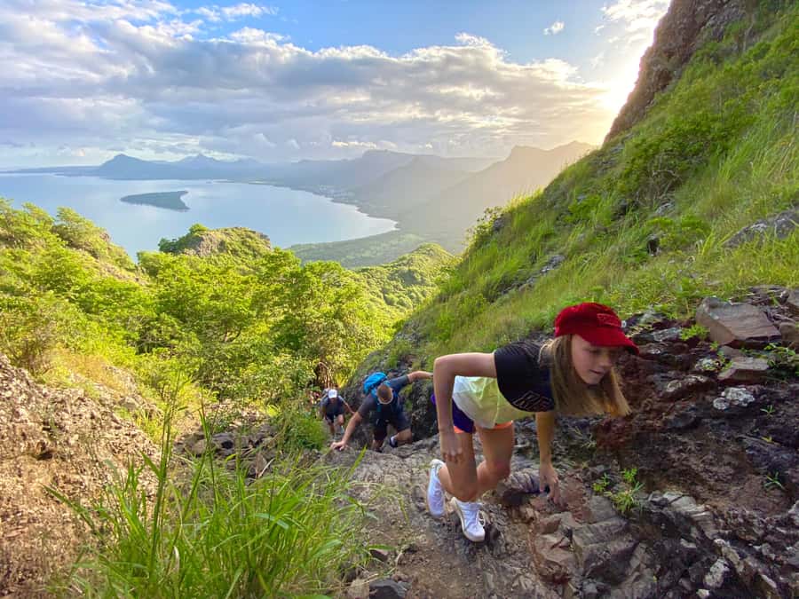 Mauritius: Le Morne Mountain UNESCO Eco Hike - Summit views over two Mauritian coasts