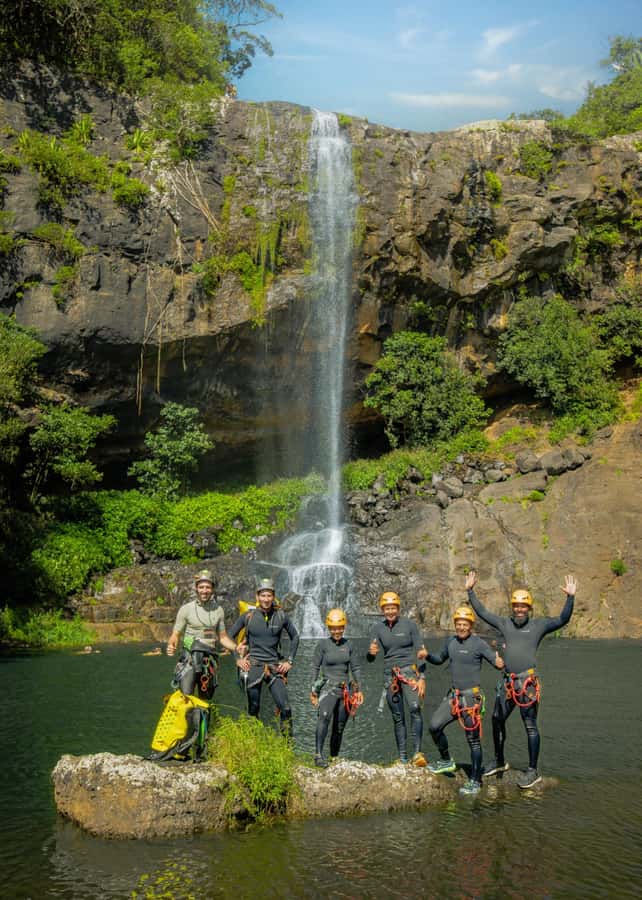 Mauritius: Tamarind Falls Canyoning Adventure - The walking sections are part of the experience