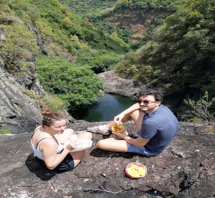 Mauritius: Tamarind Falls Guided Hike with Swim and Lunch - The first and second plateaus