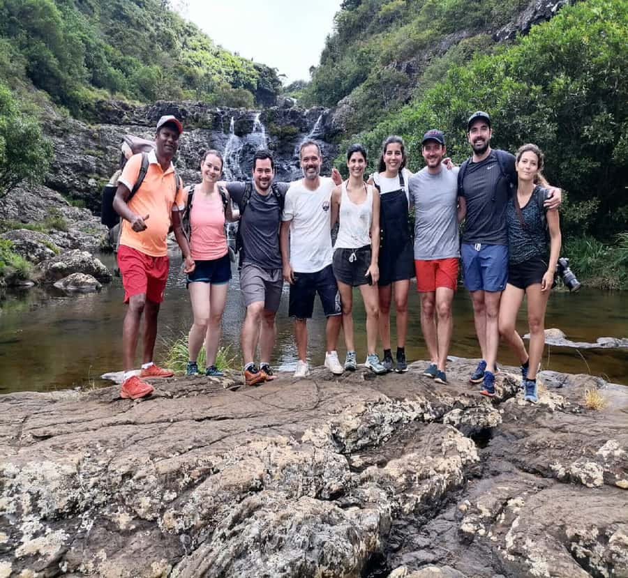 Mauritius: Tamarind Falls Guided Hike with Swim and Lunch - The return climb is the real test