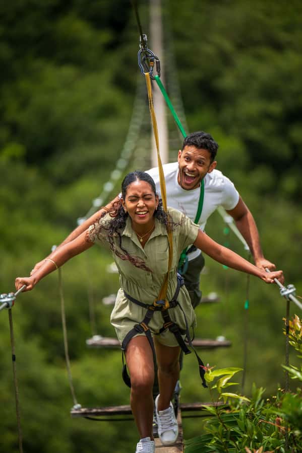 Mauritius: Vallé Advenature Park, Nepalese Bridge - What the $48 price really covers