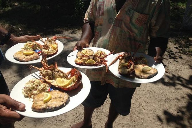 Mesmerizing Ile aux Cerf: Speed Boat, GRSE, Lunch & Undersea walk (Full Day) - The barbecue lunch at Islet Margenie