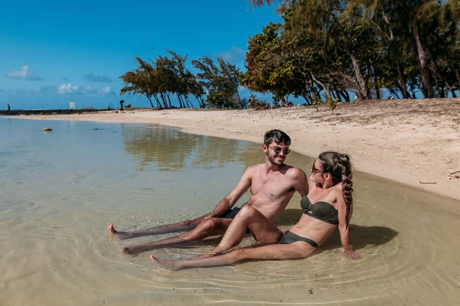 North: Cruise to the flat island & Gabriel island.bbq lunch - A lively catamaran mood