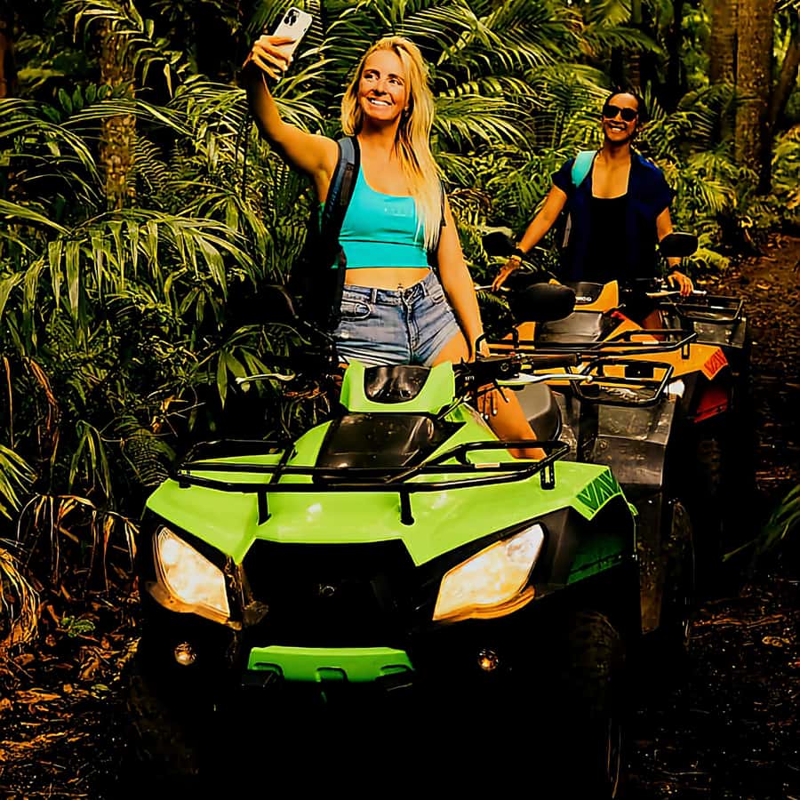 South Of Mauritius Quadbike and Snorkeling Blue Bay - Riding from Trois Boutiques into southern Mauritius