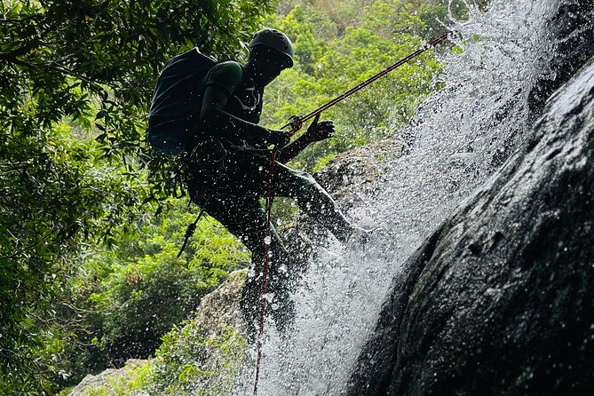 Tamarind Falls Abseiling - The 25-meter drop and larger waterfalls